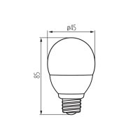 LED světelný zdroj BILO HI 8W E27-WW 26764 Kanlux