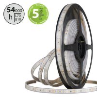 LED pásek SMD2835 CW, 120LED/m, 9,6W/m, DC 24V, 630lm/m, CRI90, IP68, 10mm, 5m