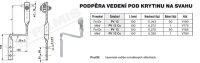 Podpěra vedení pod krytinu na svahu PV 13 (FeZn) TREMIS V185