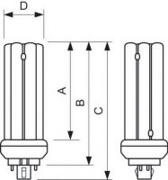 Philips zářivková trubice MASTER PL-T 42W/830/4P 1CT/5X10BOX