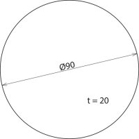 Nalepovací pěnový polštářek D=90mm t=20mm DEHN 478098