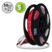 LED pásek SMD5050 RGB + WW, 84LED/m, 15W/m, DC24V, 790lm/m, IP67, 14mm, 50m