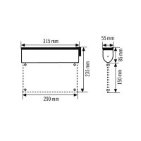EsyLux EN10030338 Nouzové svítidlo SLC EL LED 3h 25m IR SC/C WBM