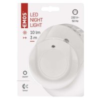 LED noční světlo P3317 s fotosenzorem do zásuvky EMOS P3317