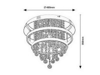Pallas LED 32W+ E14 3xMAX 40W IP20 4000K chrom RABALUX 2237