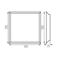 LED panel BLINGO IPRN38W 6060NW (starý kód 33181) KANLUX 33174