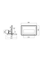Bodové svítidlo FLUX PR LED 50W IP65 DG 3000K REDO 90244