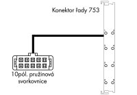 Systémový kabel, pro WAGO-I/O-SYSTEM, řada 753, 8 binárních vstupů/výstupů
