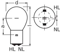 LEDVANCE Low-voltage over-pressure dual-coil lamps, railway 1820 LL