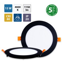LED podhledové svítidlo Toro R15, 15W, 4000K, černá barva svítidla