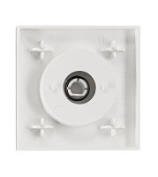 Kryt stmívače s kolečkem s tlačítkem, bílý SCHRACK EV102013--