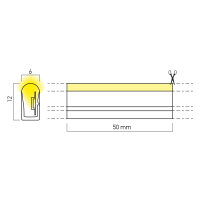 XSNAKE 1m LEDS STRIP  8W/m 120LED/m 24V