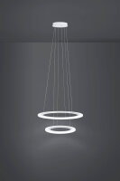 Závěsné svítidlo PENAFORTE LED d590 2 RINGE bílá 50W IP20 EGLO 39273