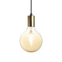 ARAQ závěsná česaná mosaz/černá 230V E27 42W RENDL R13891