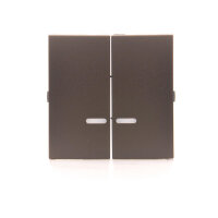 Kryt dvojitý s průzorem pro přístroje: SW6/2XLM, SW7/2XM, SW6P1M hnědá matná