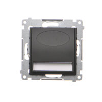 LED osvětlení (přístroj) 230V,1.1 W, 3100 K, černá matná KONTAKT SIMON DOS.01/49