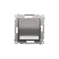 LED osvětlení 14V, 0.4 W, 4200 K, antracit. KONTAKT SIMON DOS14B.01/48