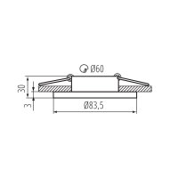 Ozdobný prsten TALU IP44 DSO-B komponent svítidla KANLUX 39541