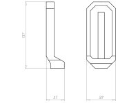 Montážní postranice Prefix sada 2 ks. do betonu KAISER 9940.20