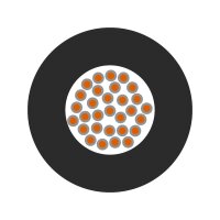 Jednožilový vodič ÖLFLEX HEAT 180 SiF A 1x0,25 DBU tmavá modrá LAPP 1249660