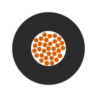 Jednožilový vodič H05Z-K 90°C EMBOSS 1X1 DBU tmavá modrá LAPP 4725143K