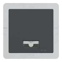 Klapka, Merten System M, s okénkem, IP44, antracit, matný plast 433714