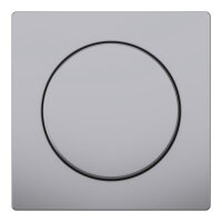Centrální deska, Merten System D, s otočným knoflíkem, stainless steel, plast