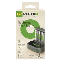 Nabíječka baterií GP B441 + Speed Dock + 4 x AA 2100mAh, GP BATTERIES B50444D
