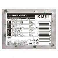 Konektor IEC zásuvka šroubovací úhlový EMOS K1851