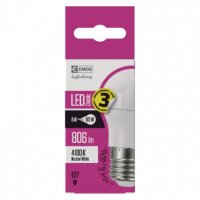 LED žárovka Classic Mini Globe/E27/7,3 W (60 W)/806 lm/neutrální bílá ZQ1131