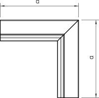 Vnitřní roh OBO LKM I60200FS s vrchním dílem 60x200mm Ocel pásově zinkováno