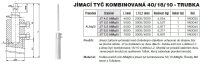 Jímací tyč s rovným koncem-trubka JT 5,0 AlMgSi (AlMgSi) TREMIS VN3040