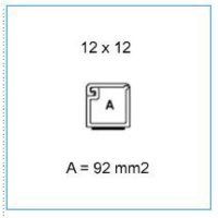 Minikanál samolepící s odklápěcím víkem 12x12 - bílá IBOCO I-TMR 12X12 W 00613