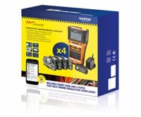 BROTHER PT-E550WSP tiskárna štítků s WiFi, pro pásky 6-24 mm + kufr + 4 pásky