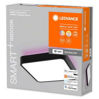 Stropní svítidlo LEDVANCE SMART WIFI ORBIS SQ BL 350 RGBTW BK