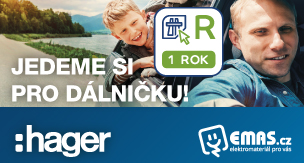 AKCE HAGER - JEDEME SI PRO DÁLNIČKU