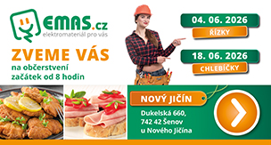 ZVEME VÁS NA OBČERSTVENÍ - NOVÝ JIČÍN