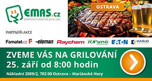 POZVÁNKA NA GRILOVÁNÍ S EMAS - OSTRAVA