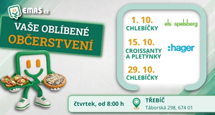 ZVEME VÁS NA OBČERSTVENÍ - TŘEBÍČ