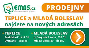 PRODEJNY TEPLICE a MLADÁ BOLESLAV NA NOVÝCH ADRESÁCH