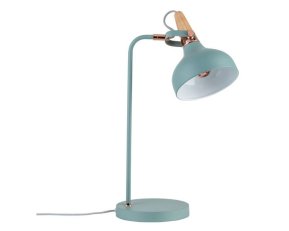 Stolní lampa Neordic Juna zelená/měď/dřevo 796.51 PAULMANN 79651