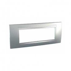 Unica Allegro Krycí rámeček šestimodulový, Aluminium SCHNEIDER MGU4.106.30