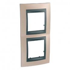 Unica Top rámeček dvojnásobný vertikální Onyx Copper/Grafit MGU66.004V.296