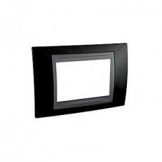 Unica Top rámeček trojmodulový Rhodium Black/Grafit SCHNEIDER MGU66.103.293