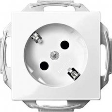 Merten Zásuvka 250V/16A SCHUKO 45stupňů,System M Polar SCHNEIDER MTN2370-0319