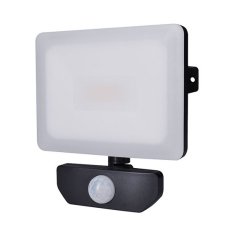 LED reflektor Quick se sensorem 20W 1700lm 4000K IP44 černý SOLIGHT WM-20WS-Q