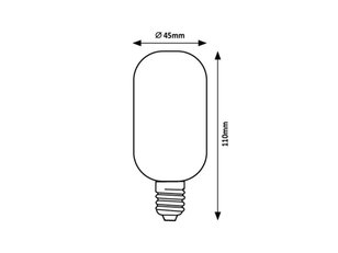Světelný zdroj Filament LED, E27 T45, 4W, 250lm,3000K, amber RABALUX 79008