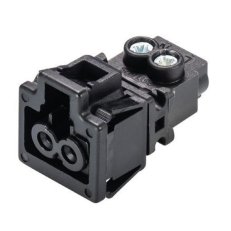 zásuvka vestavná, 2-pól, gesis mini GST 15i2, samice, barva černá