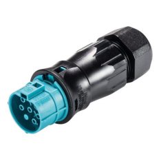 zásuvka na kabel gesis RST, 6-pól, průchodka 6-10mm, tyrkysová