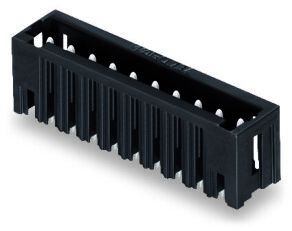 Konektor s pájecími piny THR, pájecí kontakt 1,0x1,0 mm, rovné, černá 7pól.